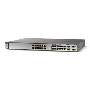 Cisco WS-C3750G-24TS-S1U Catalyst 3750 24 10/100/1000 + 4 SFP SMI 1RU