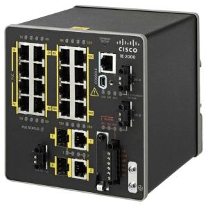 Cisco IE-2000-16TC-G-N IE2000 switch with 16FE Copper 2GE SFP/T & 2FE SFP (Enh. Lan Base)
