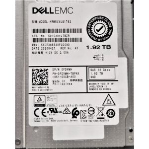 Kioxia KRM5XVUG1T92 Mixed Use Value SSD 1.92 TB SAS 12Gb/s DELL OEM Refurbished