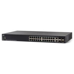 Cisco SG550X-24MP-K9 24-Port Gigabit PoE Stackable Managed Switch