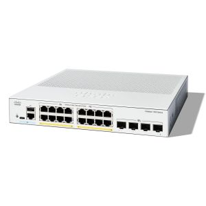 Cisco Catalyst 1300-16P-4X Managed Switch, 16 Port GE, PoE, 4x10GE SFP+, Limited Lifetime Protection (C1300-16P-4X)