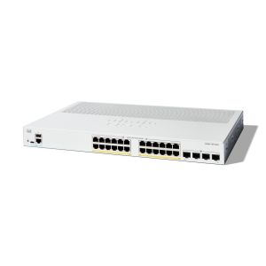 Cisco Catalyst 1300-24P-4G Managed Switch, 24 Port GE, PoE, 4x1GE SFP, Limited Lifetime Protection (C1300-24P-4G)