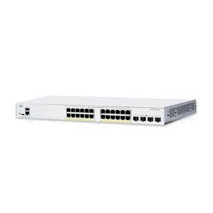 Cisco Catalyst 1300-24P-4X Managed Switch, 24 Port GE, PoE, 4x10GE SFP+, Limited Lifetime Protection (C1300-24P-4X)