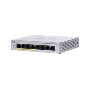 Cisco (CBS110-8PP-D), Unmanaged L2 Gigabit Ethernet (10/100/1000) Power over Ethernet (PoE) Grey