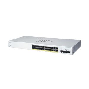 Cisco (CBS220-24FP-4G), Managed L2 Gigabit Ethernet (10/100/1000) Power over Ethernet (PoE) White