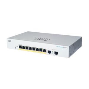 Cisco (CBS220-8P-E-2G), Business 220 Series Smart Switches Managed L2 Gigabit Ethernet Power over Ethernet (PoE) White