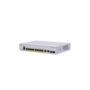 Cisco (CBS250-8PP-E-2G), CBS250 Managed L3 Gigabit Ethernet (10/100/1000) Power over Ethernet (PoE) 1U Grey