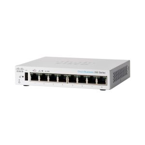 Cisco (CBS250-8PP-D), Business 250 Series CBS250-8PP-D - Switch - L3 - smart - 8 x 10/100/1000 (PoE+) - desktop - PoE+ (45 W)