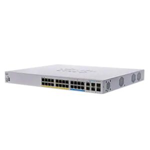 Cisco (CBS350-24NGP-4X), Managed L3 Gigabit Ethernet Power over Ethernet 1U Black, Grey