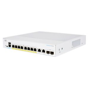 Cisco (CBS350-8FP-2G), CBS350 Managed L3 Gigabit Ethernet (10/100/1000) Power over Ethernet (PoE) 1U Grey